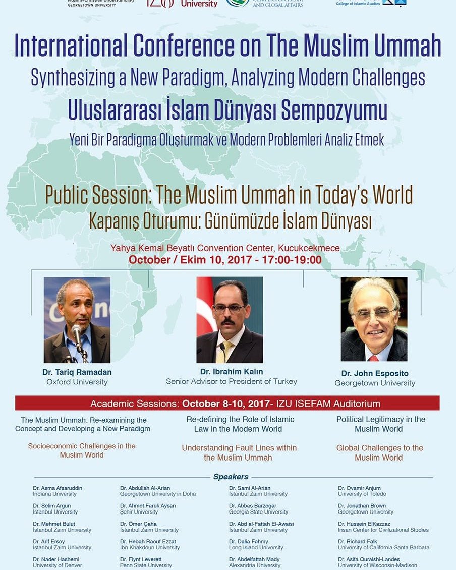 Uluslararası #islamDünyasıSempozyumu 10ekim saat19 küçükçekmece  YahyaKemal Beyatli Kultur Merkezi organizasyon sabahaddinzaim universitesi
