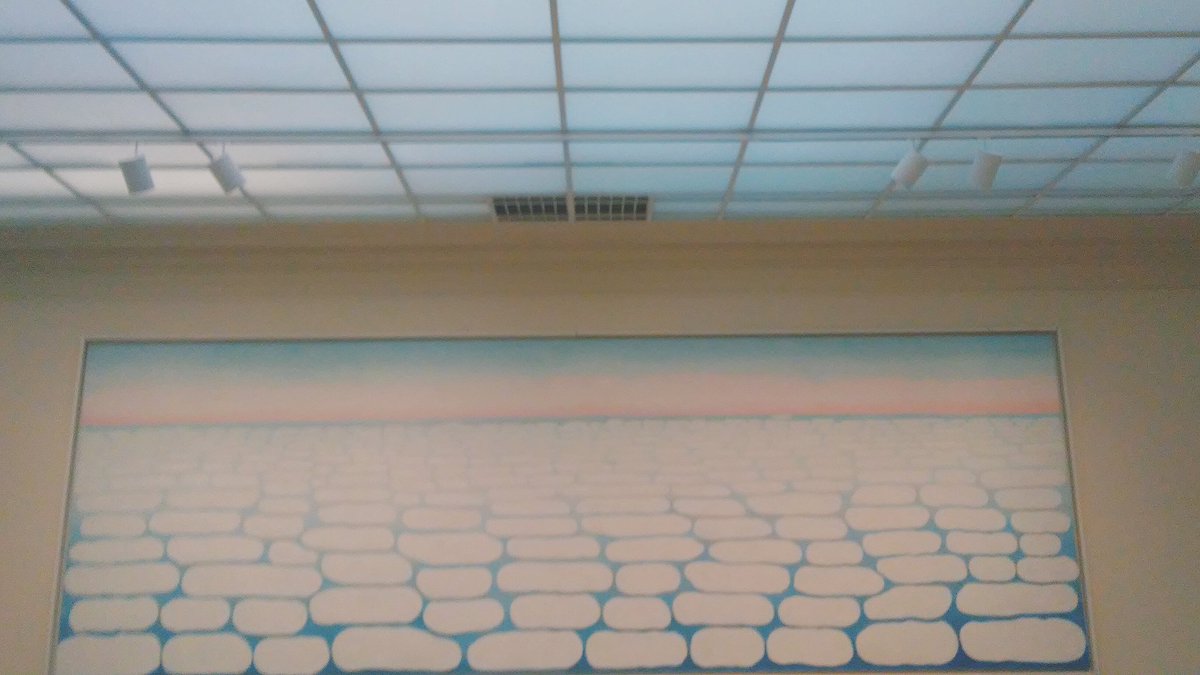 TheMsSnowfire's tweet image. The grid condition of the painting #connects the painting to the space it is in @CHICAGOFRAMED