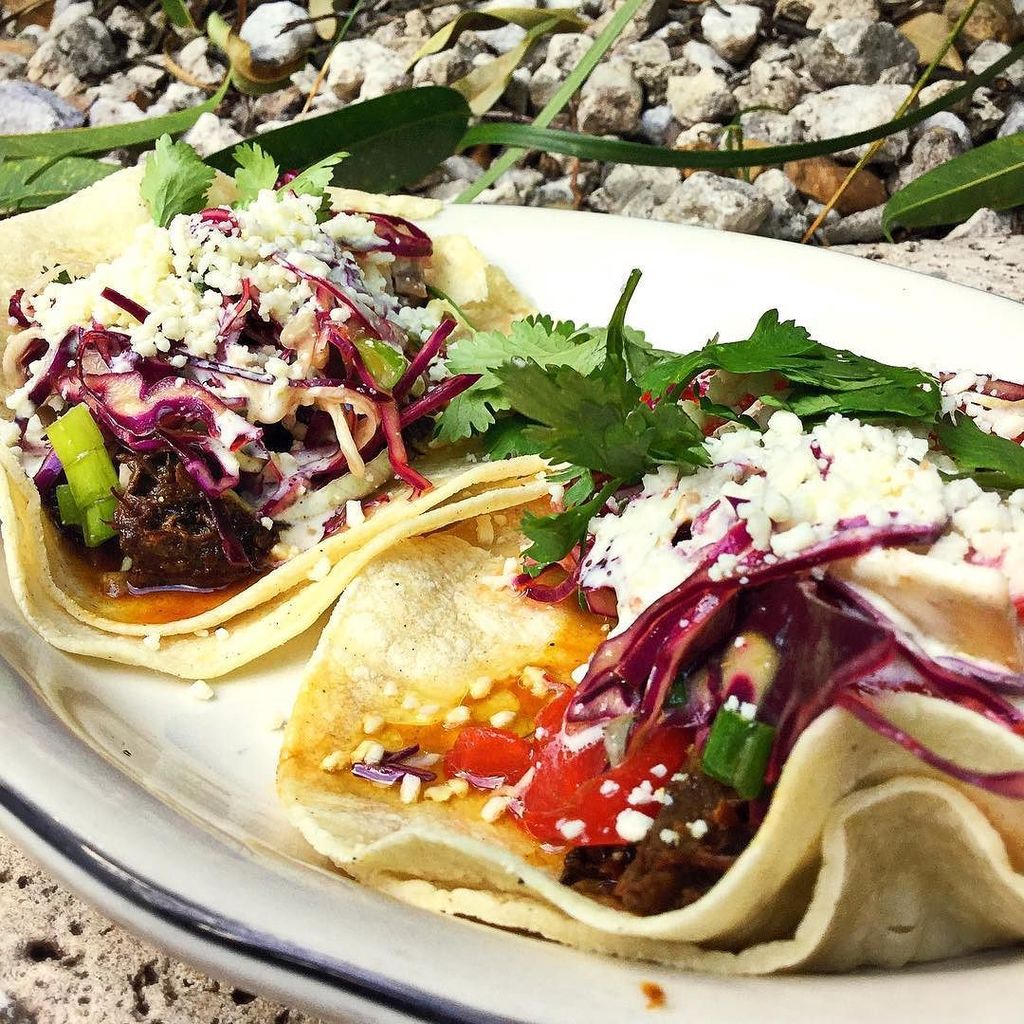 michaelsgenuine's tweet photo. #jerk Lamb tacos made with cabbage, crema, cotija cheese, and lime #miamispice #ilovemiamispice #thisismgfd #mgfddinner https://t.co/x35xkqpteA
