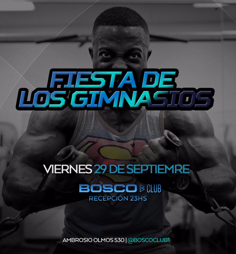 Si vas a un gym o tenes tu propio gym, o grupo de entrenamiento y queres festejar o salir a divertirte, este viernes te esperamos 💣💣💪.