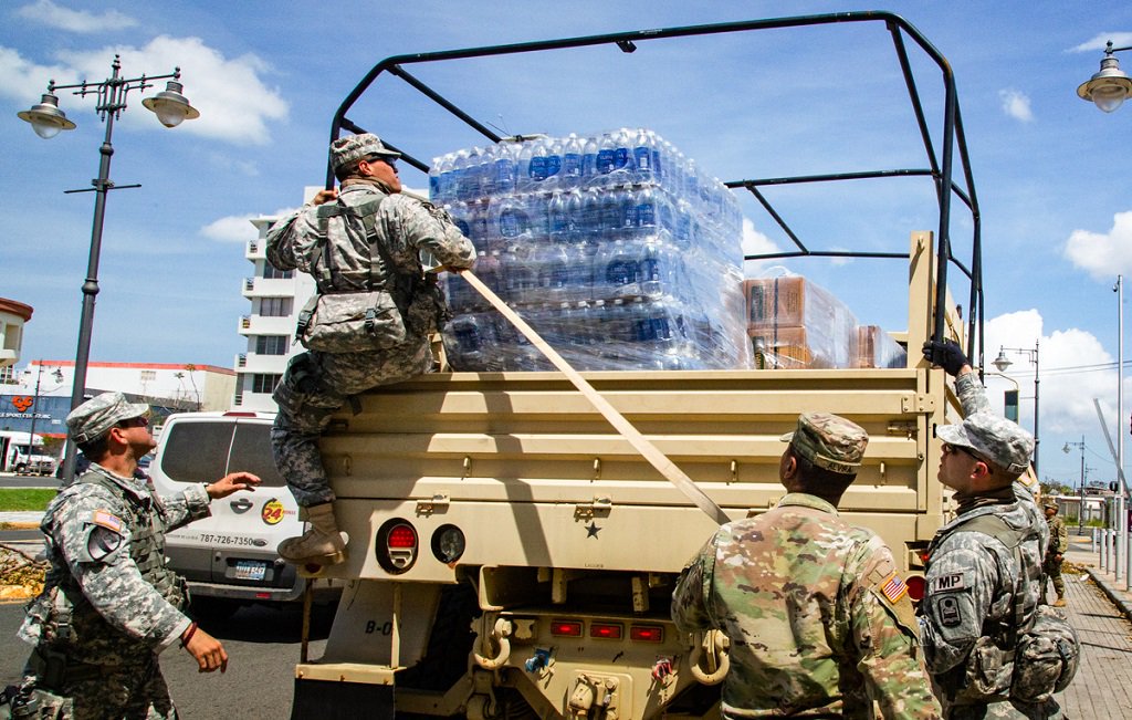 fema's tweet image. We're working w/ our federal partners to move supplies like food, water, fuel, &amp;amp;  generators to the US Virgin Islands &amp;amp; Puerto Rico. #Maria