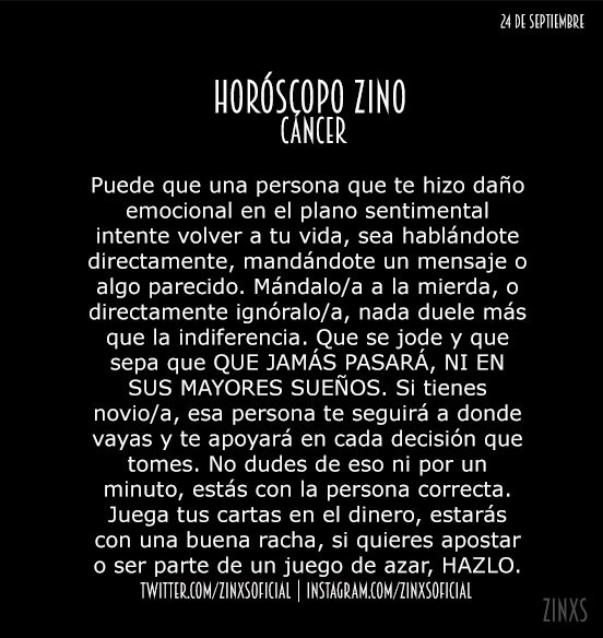 zinos__'s tweet photo. #HoyDomingoDeHZ Y TÚ LO SABES! 👿
#HoróscopoZino #Cáncer
Parte I &amp; II. https://t.co/BMcJ6NDikm