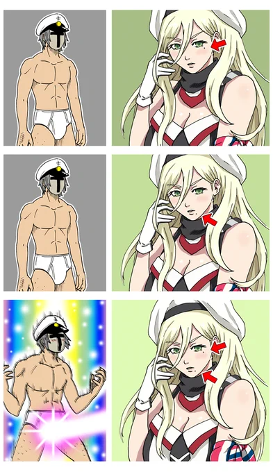 泣きぼくろや口元にほくろがあるキャラってそんな好きじゃなかったのになぜかリシュリューはすごい好き。 