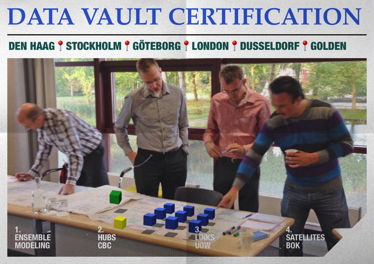 Data Vault Certification Classes <a href="/top_of_minds/">Top of Minds AB</a> @CentenniumEdu <a href="/itlogixag/">IT-Logix AG</a> @Trivadis #DataModeling #DataVault #CDVDM geneseeacademy.com/course-schedule