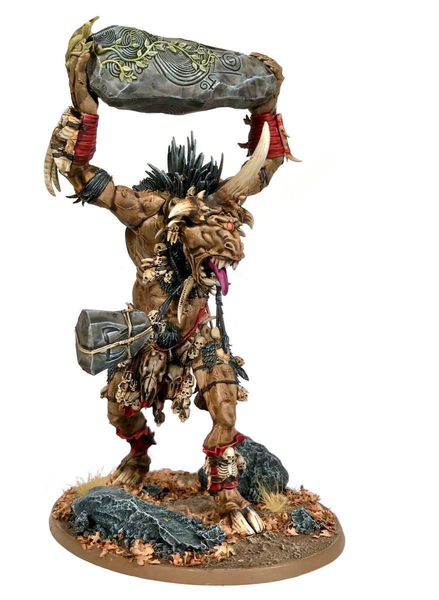 groje's tweet photo. Good muuuuuh-orning, #MiniatureMonday 🐮🐮🐮 #AgeofSigmar #warherds #cygor #warmongers #PaintingWarhammer https://t.co/cKOPS6RLPv