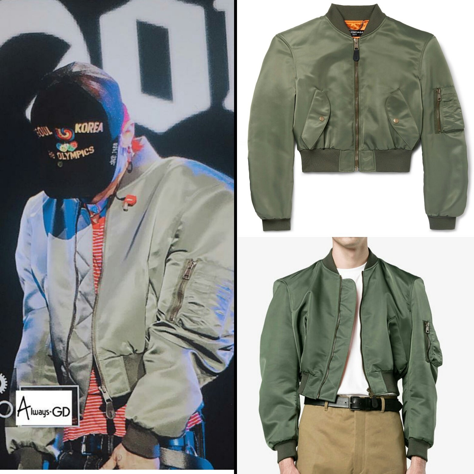 G-DRAGON着用 BALENCIAGA Bomber jacket www.krzysztofbialy.com