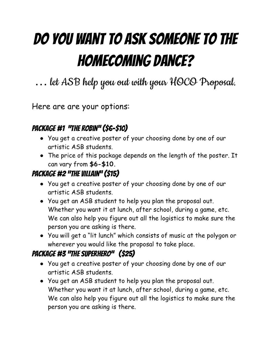 PTECHLeadership's tweet photo. Let us help you ask that special someone to homecoming. 💖 All packages include a professional recording so you can have the memory forever‼️ https://t.co/MzqTcbDPi2