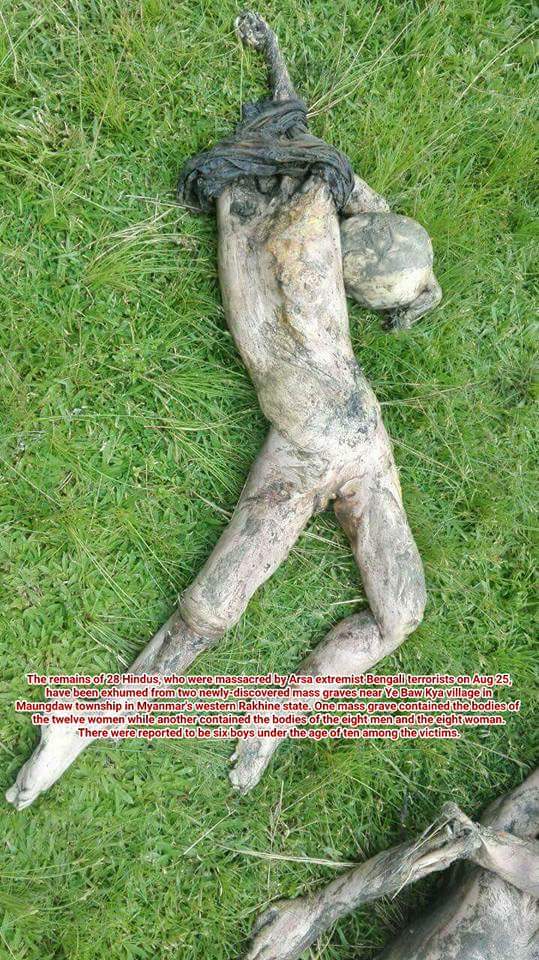 ARSA mass killing against innocent Hindus in Maungdaw township, Rakhine state