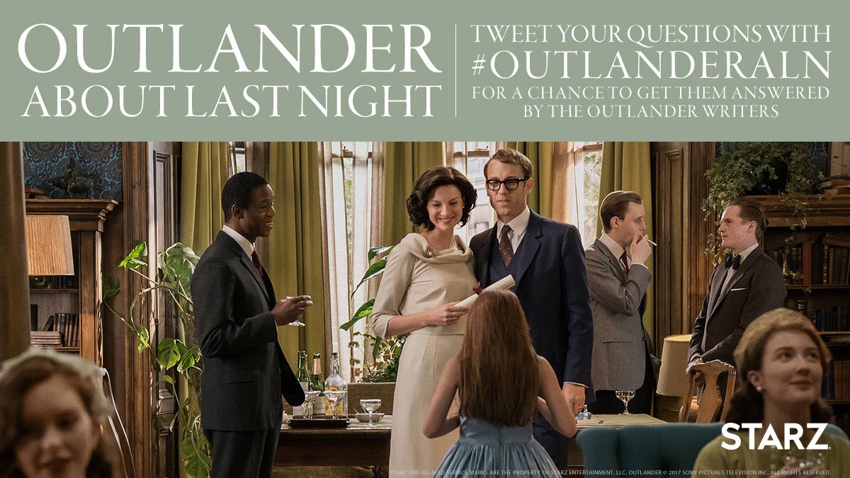 All debts were paid tonight. @TheMattBRoberts will be answering your questions on Tuesday! #OutlanderALN #Prisoners