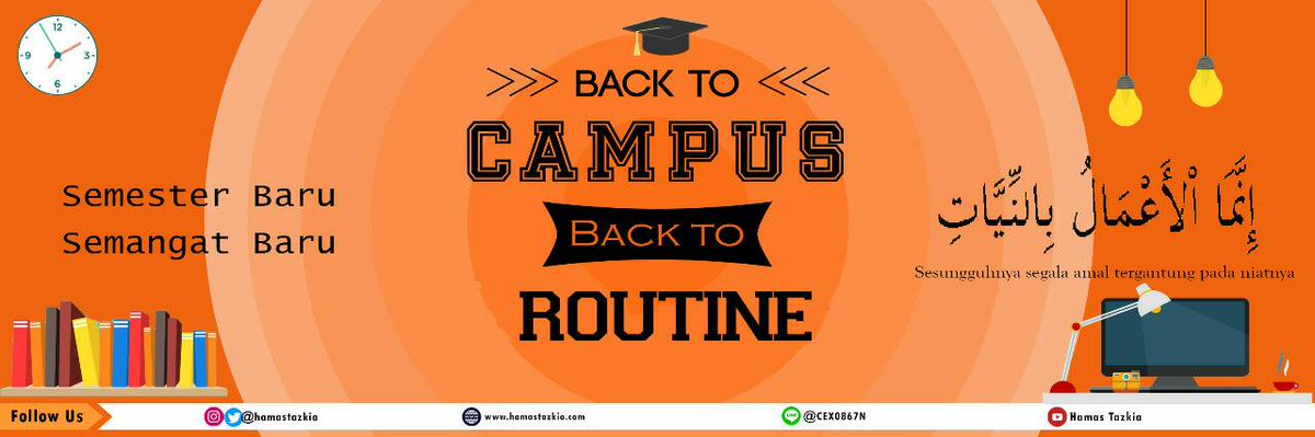 Selamat menjalani semester baru 2017/18.

Semester Baru, Semangat Baru.
Back to Campus, Back to Routine.