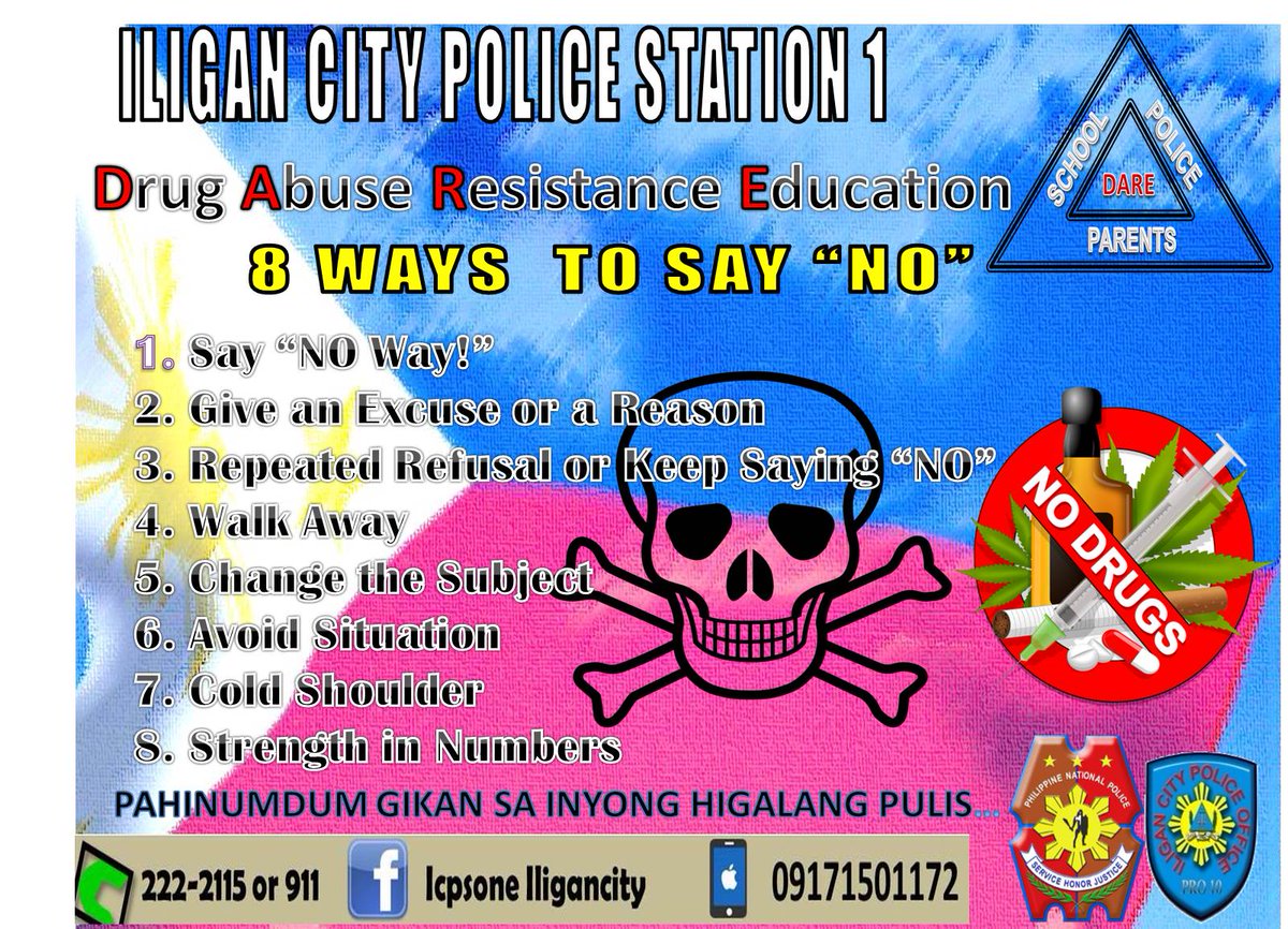 Icps1 Icpo On Twitter 8 Ways To Say No To Drugs