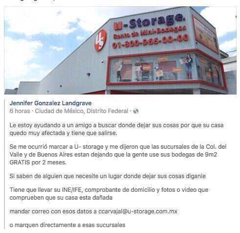 Si necesitan almacenar algunas cosas, U-Storage abre sus bodegas durante dos meses gratuitamente