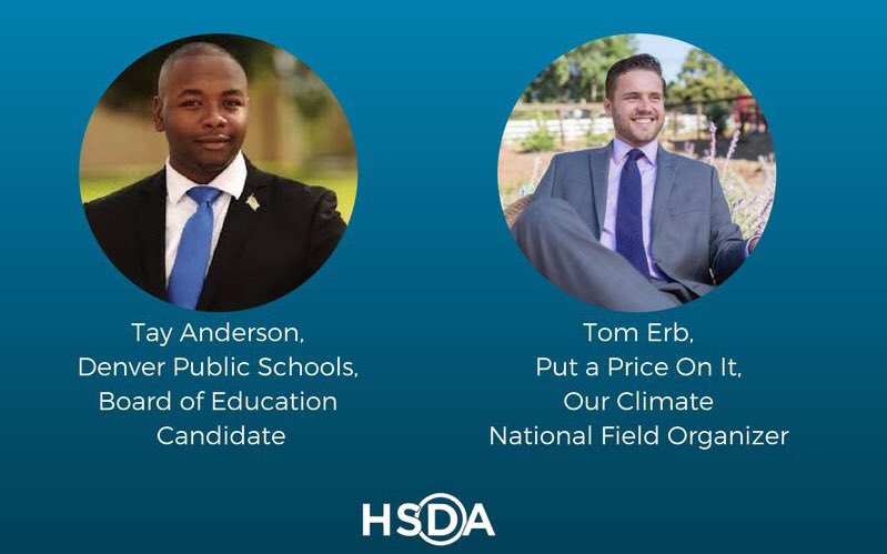 On our Sept. National Committee call, chapter leaders had the chance to hear from @erb_tom10 of <a href="/PriceOnIt/">PutAPriceOnIt</a> &amp; HSDA alum @Tay4DPS! #hsdemslead