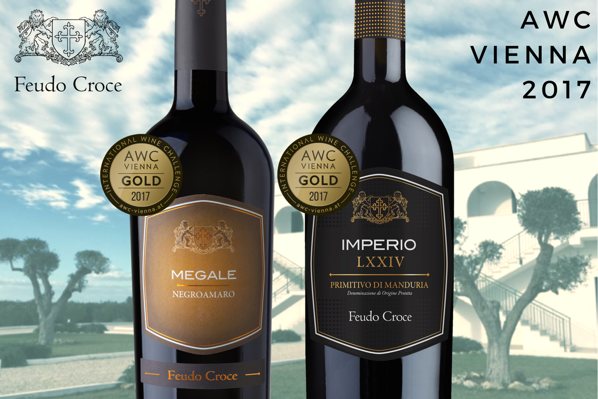 #FeudoCroce celebrates #AWCVienna results with 2 Gold Medals for our #Primitivo di Manduria 2015 and #Negroamaro Salento 2015 #Tinazzi #Wine