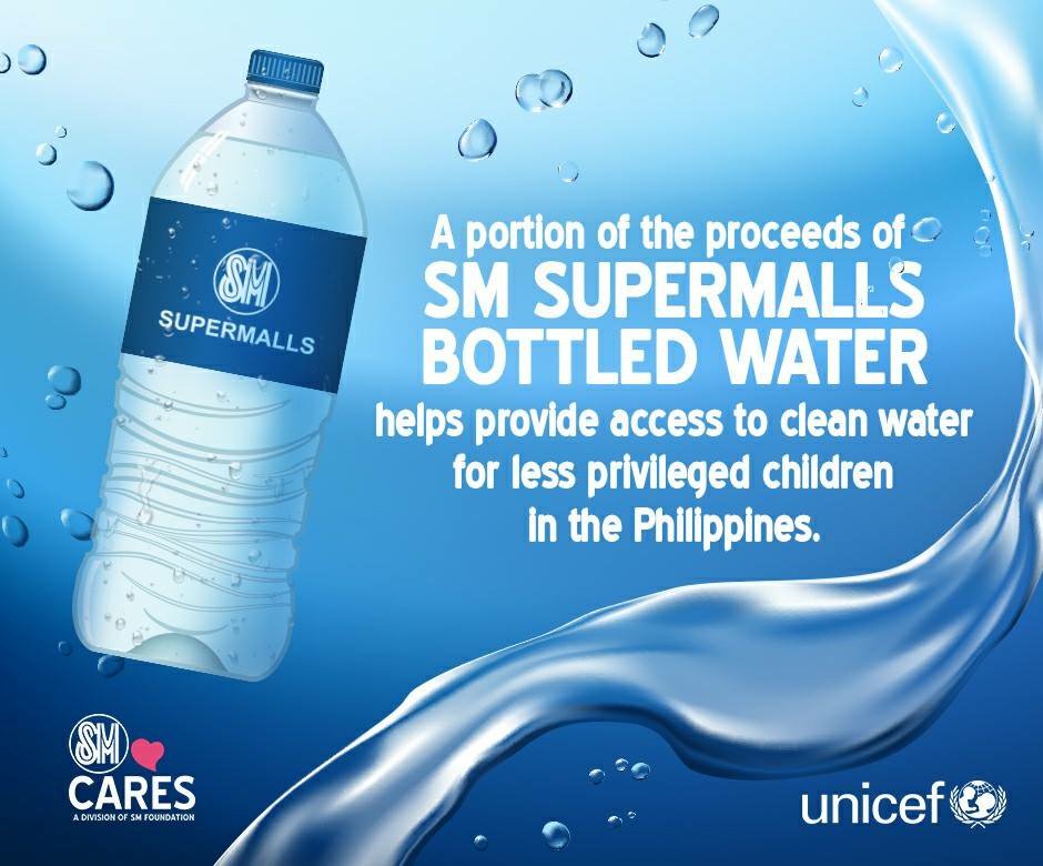 SM Supermalls on X: For every purchase of SM Supermalls Bottled Water, a  portion of the procceeds is given to @UnicefPhils. #EverythingsHereAtSM   / X