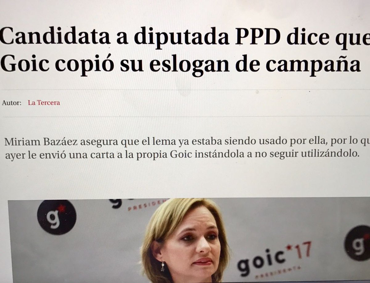 <a href="/CNNChile/">CNN Chile</a> <a href="/TVN/">TVN</a> <a href="/canal13/">El 13</a> <a href="/Mundogoic/">Comunidad Goic</a> <a href="/ComunidadMujer/">ComunidadMujer</a> el 22 de agosto anuncie mi eslogan #Yomeatrevo, Goich  27 en TV dice revisará el de ella