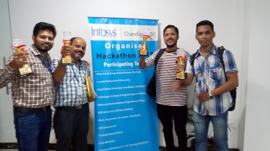 IDSInfotechLTD's tweet photo. #IDSSSBteam #InfosysHackathon #Hackathon2017
Congratulations to IDS SSB Team for securing second position at #InfosysHackathon ! https://t.co/C5reWRX7UD
