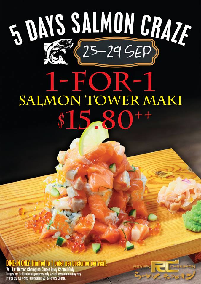 Cheepeer On Twitter Salmon Tower Maki Will Be Going At 1 For 1