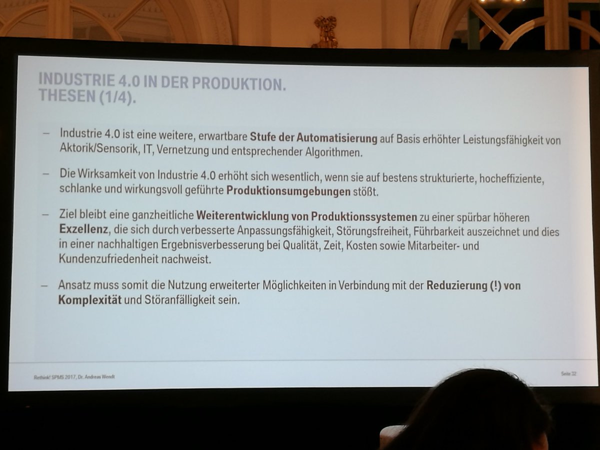 IsabelStingl's tweet photo. Super Eröffnungsvortrag auf der #RETHINKSPMS: erfolgreiche Digitalisierung mit Mitarbeiterbeteiligung und -begeisterung in der Produktion. https://t.co/FQT2W06fHg