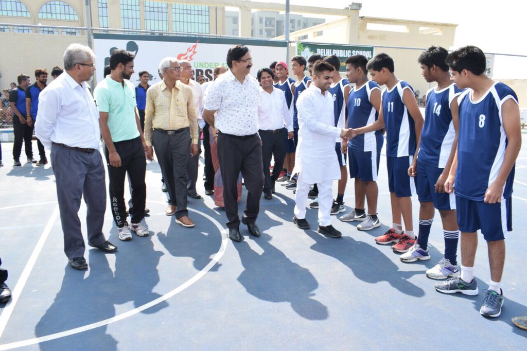 yadavteju's tweet image. Inaugurated the CBSE inter zone basketball at DPS Etawah