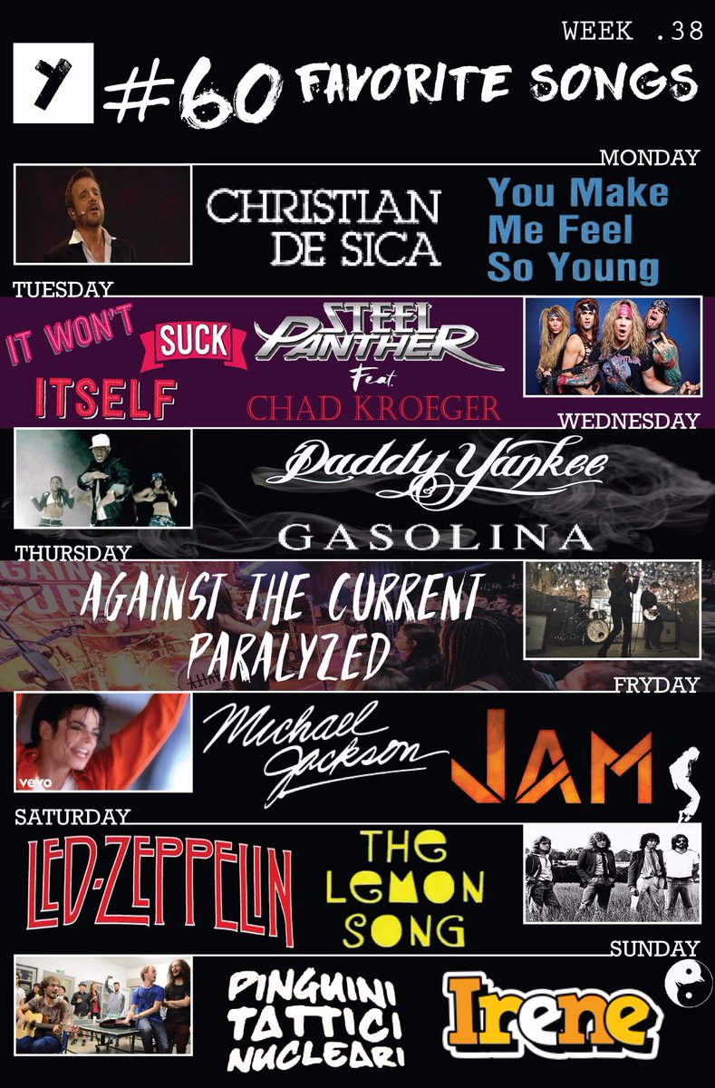 TheLyvers's tweet image. #TheLyversMusic #TheLyvers #38Week #60FavoriteSongs #Recap #ROLLINGSTONESLUCCA #RockInRio #XFactor #chetempochefa #MondayMotivation