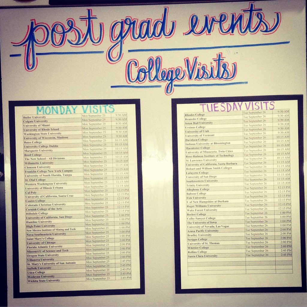 CCHSPostGrad's tweet image. #MondayMotivaton kicking off the week right! It's college week! @CCHSPostGrad check all upcoming visits on Naviance and sign up to attend!!