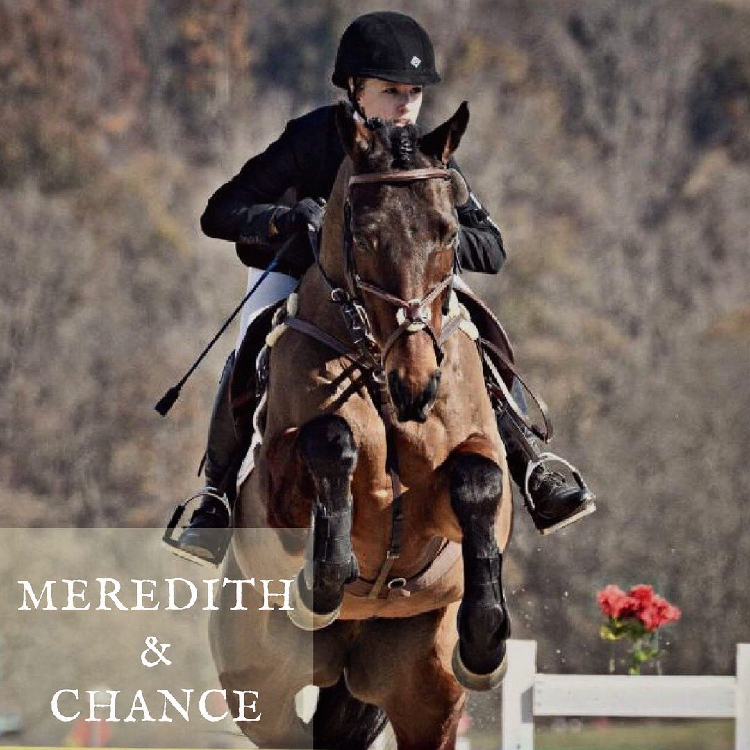 Our rider spotlight this week is Meredith and Chance! Chance's nickname is "Little Arnold" for Arnold Schwarzenegger b/c he is so ripped! 💪🏼