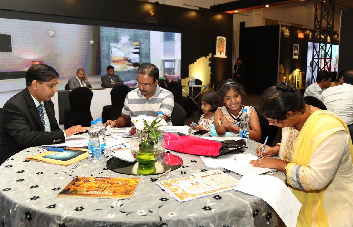 prestigegroup's tweet photo. Customers booking there #DreamHome at #Keys2017 event, don't miss the opportunity to buy your home, last day for the exciting offers, hurry! https://t.co/5YYSOHaj2Y