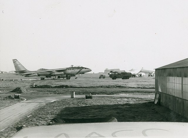 B-47 at Burtonwood, around 1956