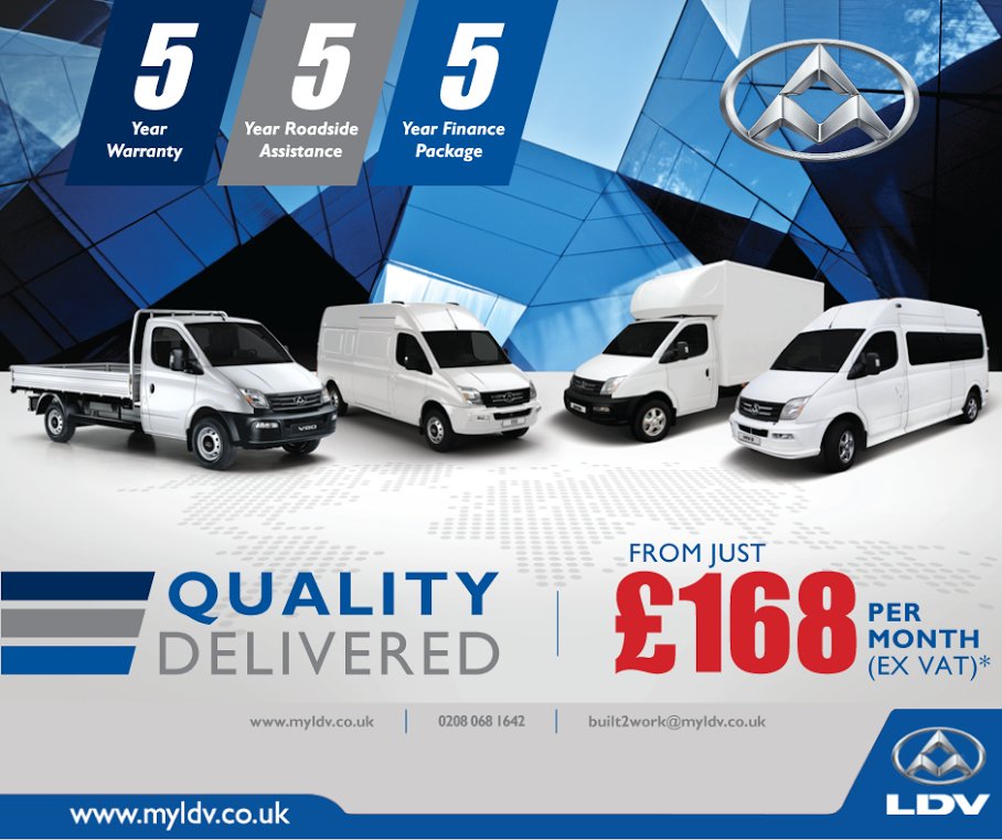 To avail of our Special 555 Deal contact your local LDV dealer today to arrange your Test Drive. myldv.co.uk #LDV #LDVV80 #V80