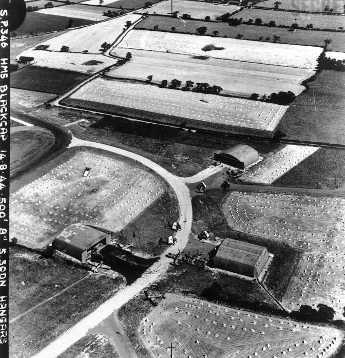 South Dispersals Site 1944 Showing 3 of the 4 Admiralty 'S' Sheds Mainhill Hangars