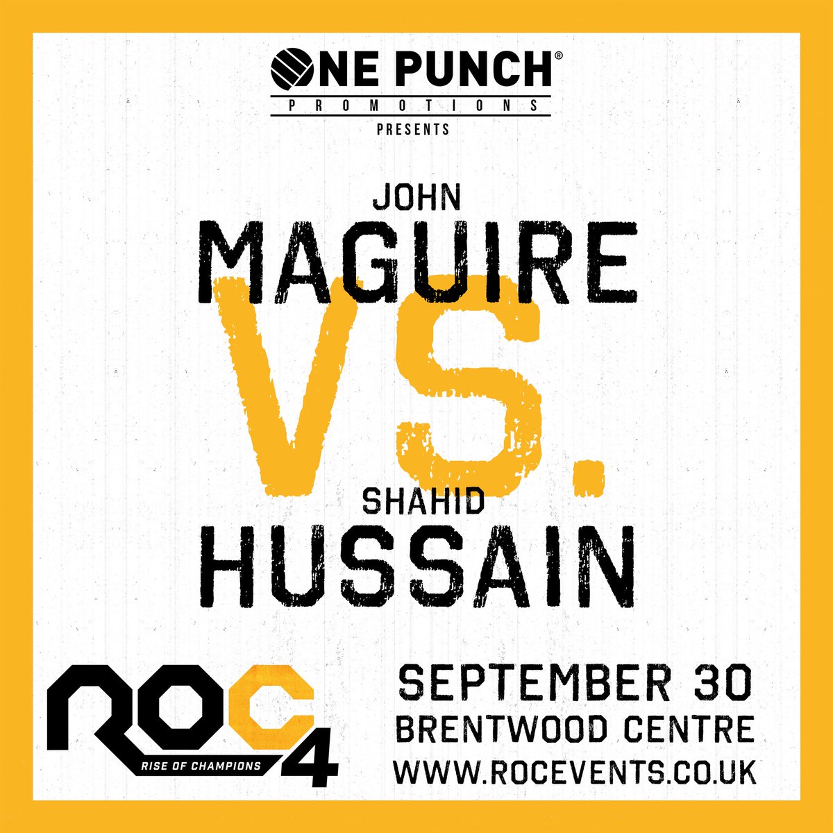 TheRocEvents's tweet photo. Who have you got in our main event?
Is your π° on @MaguireTheOne
or has @nopainhussain
got the πͺ to seal the deal?
#ROC4 https://t.co/85ZNJOpIl3