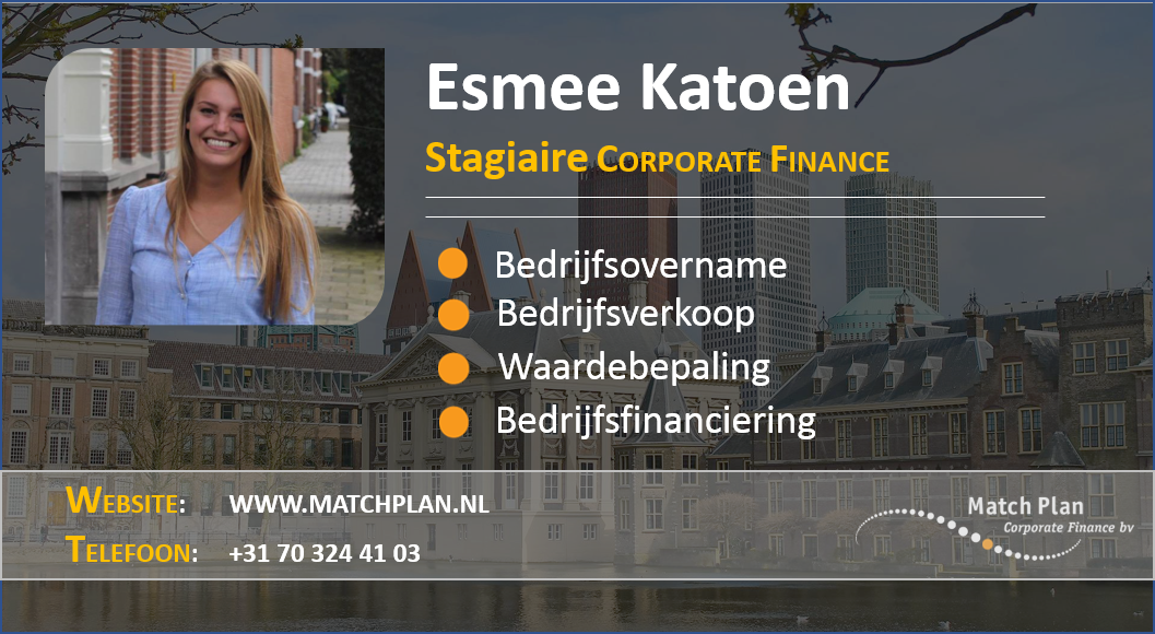 MatchPlanCF's tweet image. Match Plan groeit! Esmee Katoen versterkt het team van Match Plan als stagiaire corporate finance! Lees meer op: 
 bit.ly/2wBERp5