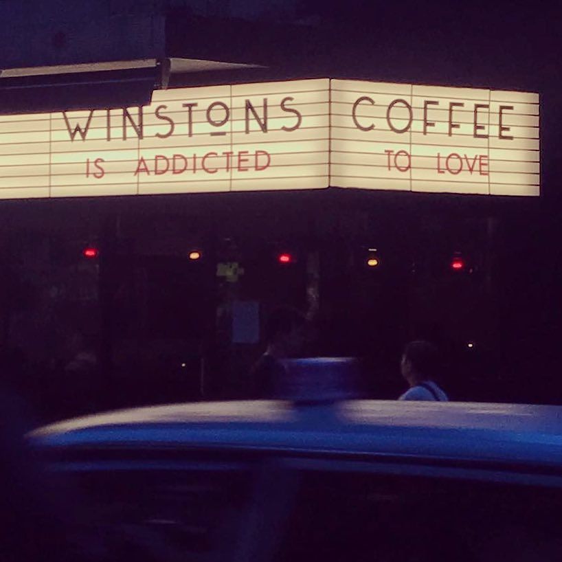 winstonscoffee's tweet photo. You know you're gonna have to face it, you're addicted to love.
*
#addictedtolove #coffeeshopsigns #coffeeshopvibes #cocktailbar #cocktails… https://t.co/TsZcF10XqE