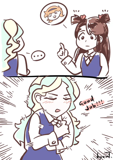 Two ponytails.
#lwa
#LWA_jp #小魔女學園 
#リトルウィッチアカデミア #LittleWitchAcademia 