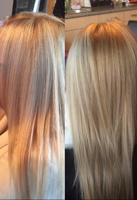 clairemosshair's tweet photo. Warm and cool tones #Goldenash #combinationcolour #blondor #wellahair #wellacolour #Kolestonperfect https://t.co/8etw1yURWy