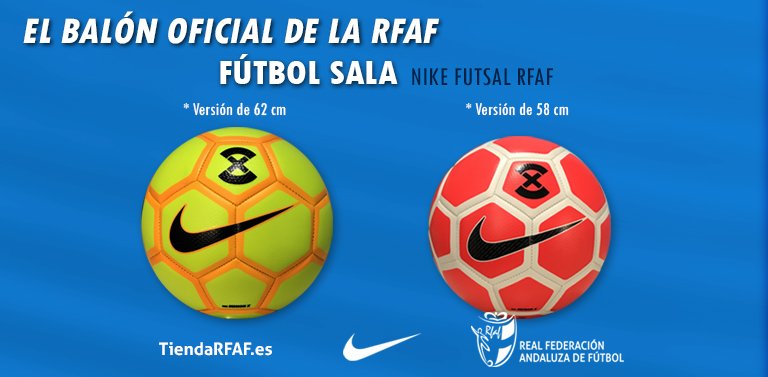 RFAF on Twitter: Ya están disponibles en @TiendaRFAF los balones Nike #Futsal RFAF de 62 y 58 cm. Más información en https://t.co/bzPanOXXjI #SomosFútbol https://t.co/jDsI5DlXoE" / Twitter
