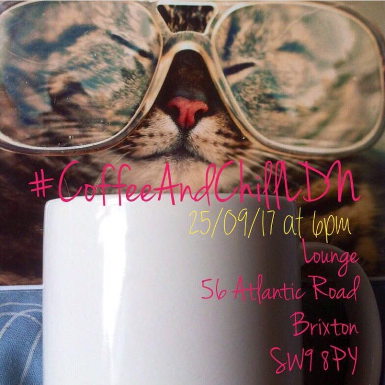 CoffeeNChillLDN's tweet image. Today's the day! Can't wait for us all to hang out! Bring a friend!

#CoffeeAndChillLDN

6PM

😊☕️