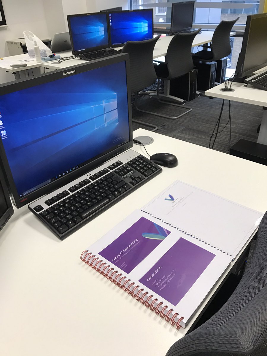 #AppV Training in London this week. Award for distance travelled goes to our student who flew in from China just for the course!