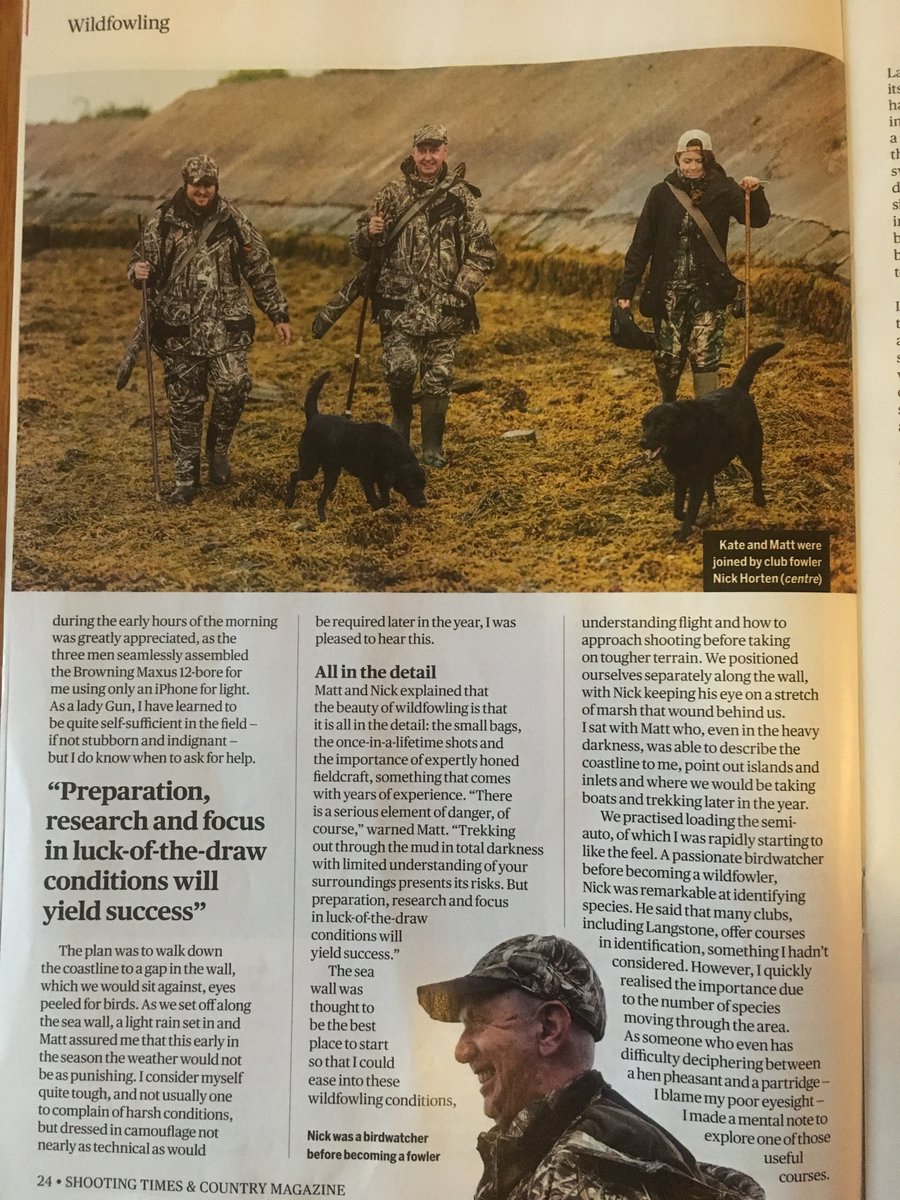 Great to see <a href="/eleyhawk/">ELEY HAWK Ltd.</a> ambassadors Nick Horton (Langstone WFC) and Matt Kirk of <a href="/MPKCustomCalls/">MPK Custom Calls</a> promoting wildfowling in the <a href="/ShootingTimes/">Shooting Times</a>
