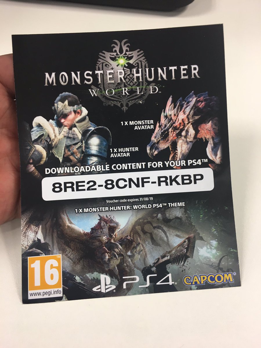 Free Theme Codes! PS4 Only. : r/MonsterHunterWorld