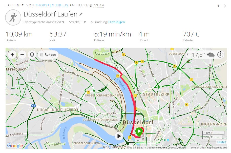 Laufsport ist auch, wenn du mal wieder 10km fast 15 Minuten über deiner Bestzeit läufst und damit zufrieden bist. #langsamwiederanfangen