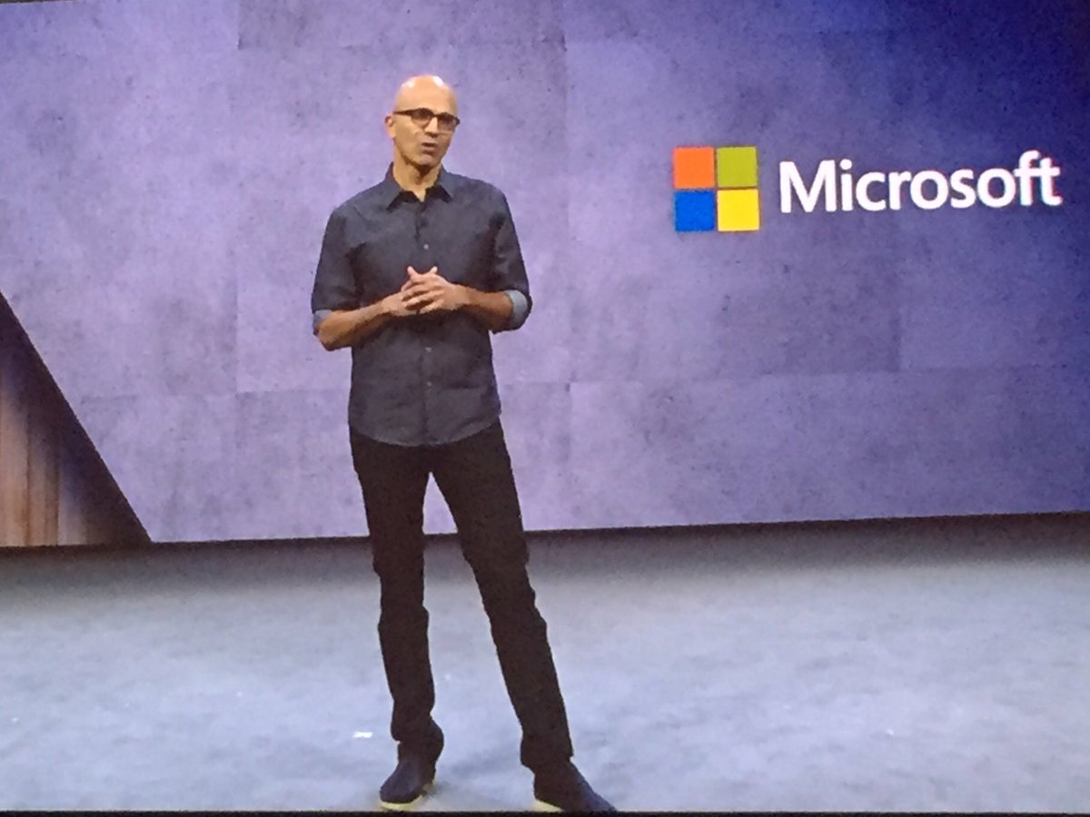rspruijt's tweet photo. "It's not about our technology.. it's about what you do with our technology.. " #Workspace2020 @satyanadella #MSIgnite #MVPBuzz @frame https://t.co/wHfGmWVi3j