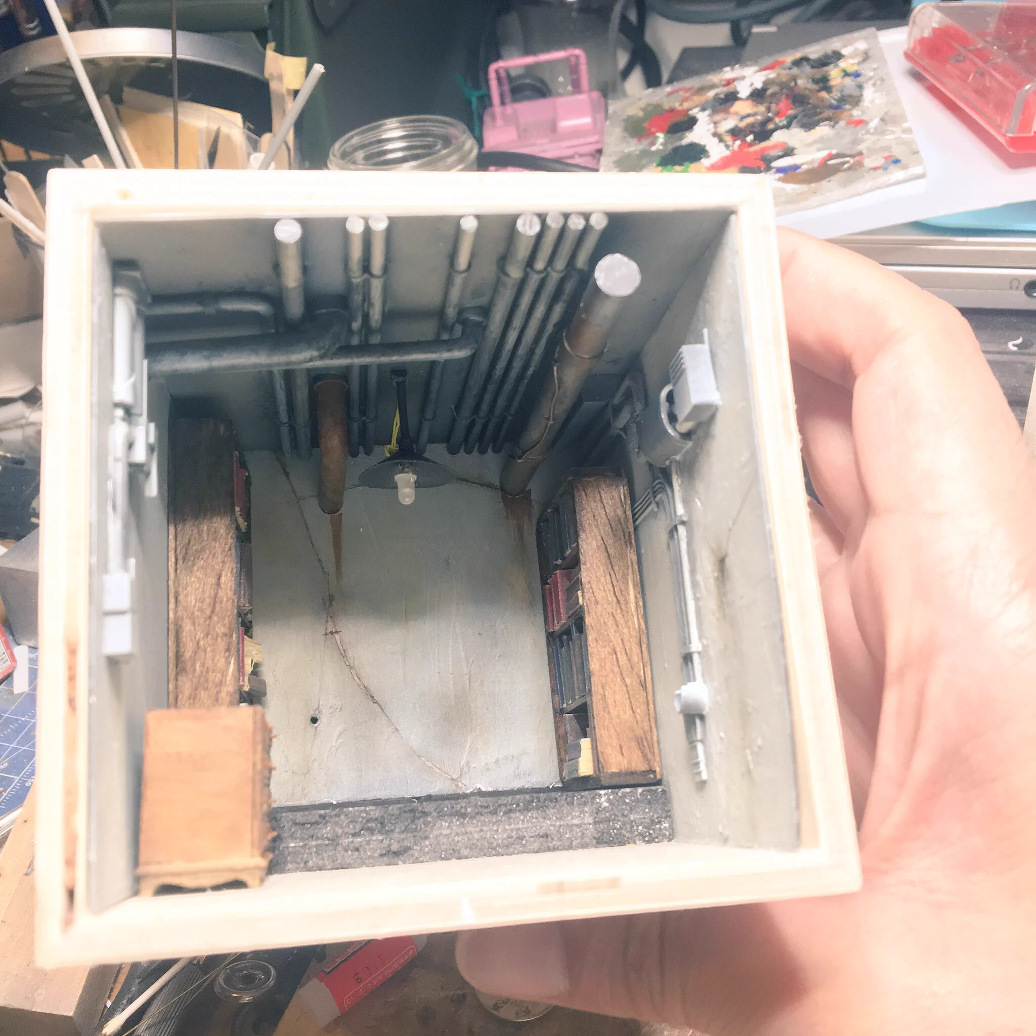 100均の箱の中に作られたミニミニなジオラマが可愛すぎるwww