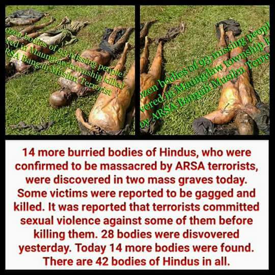 28 bodies were disvovered yesterday. Today 14 more bodies were found. There are 42 bodies of Hindus in all.
@SeCoolar_Right 
<a href="/IndiaToday/">IndiaToday</a>
