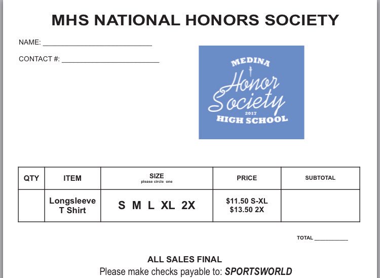 Order forms for t shirts are coming out!! Stay tuned!! :)