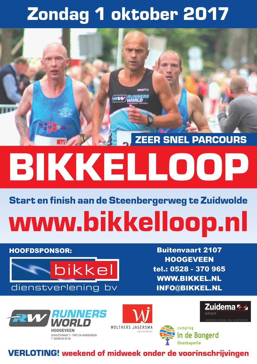 Aankomende zondag is het weer zover.. De Bikkelloop 2017. Heb jij de al ingeschreven? bit.ly/2xqF3qF