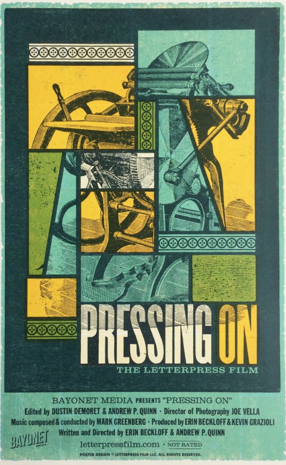 For all you print geeks-a film about letterpress, Pressing On letterpressfilm.com