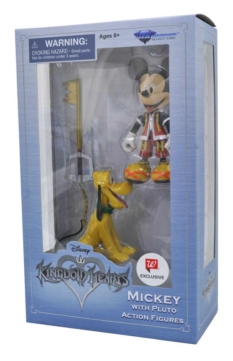 Diamond Comic Distributors, Inc. Kingdom Hearts Select Action Figure Set -  Mickey, Axel & Shadow : Target