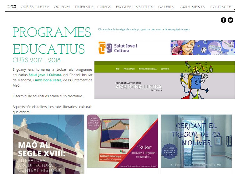 Un any més, ens tornareu a trobar entre l'oferta d'activitats dels programes educatius "Salut Jove i Cultura" i "Amb bona lletra"!